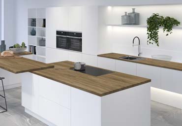 Столешница СОЮЗ 0447М Дуб грайн в интерьере