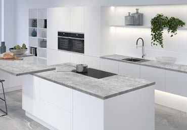 Столешница СОЮЗ 0631М Бетон светлый в интерьере