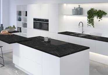 Столешница СОЮЗ 3125М Даркстоун в интерьере